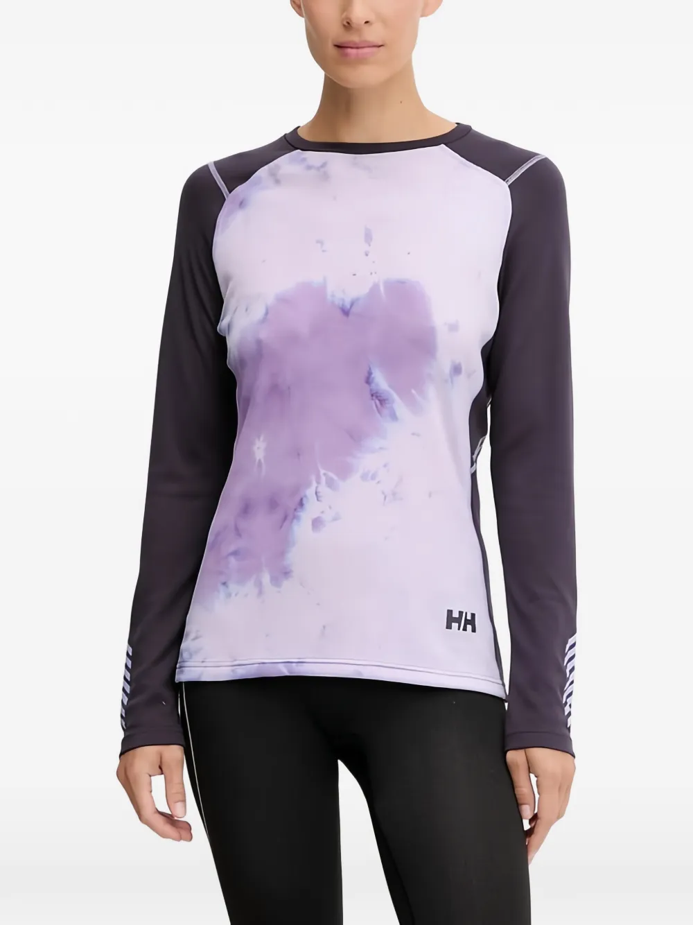 Helly Hansen tie dye long-sleeve base layer - Viola