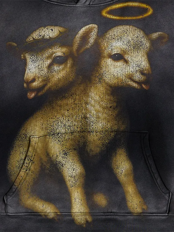 HELLSTAR Lamb グラフィック パーカー | ブラック | FARFETCH JP