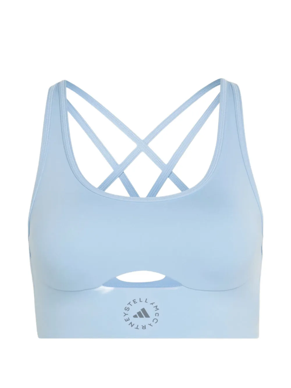adidas by Stella McCartney TrueStrength cut out sports bra - Blau