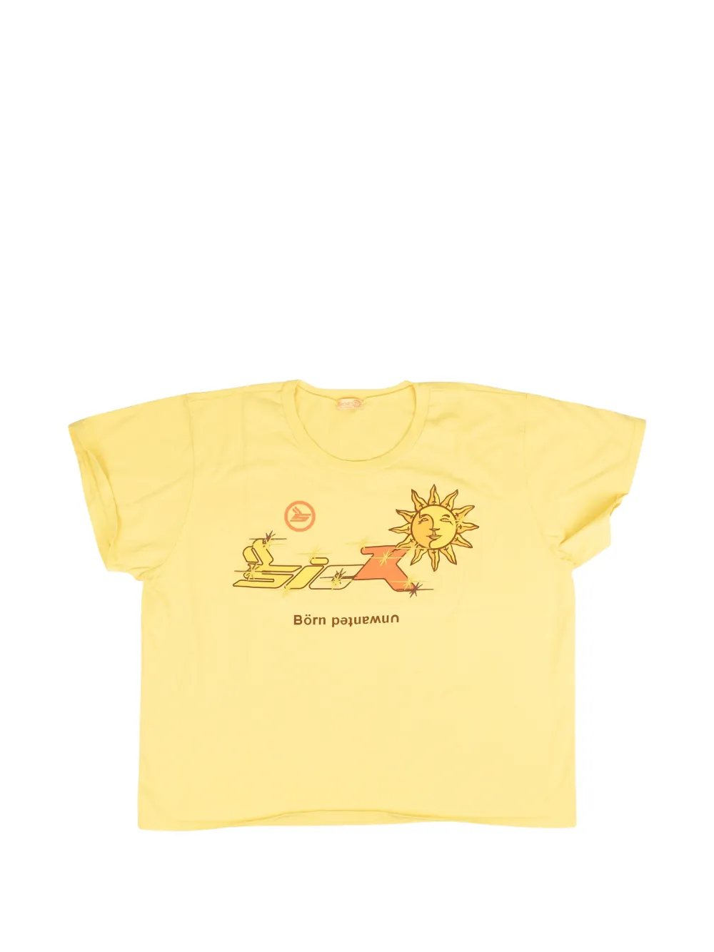 Sicko Unwanted Sunshine printed T-shirt - Giallo