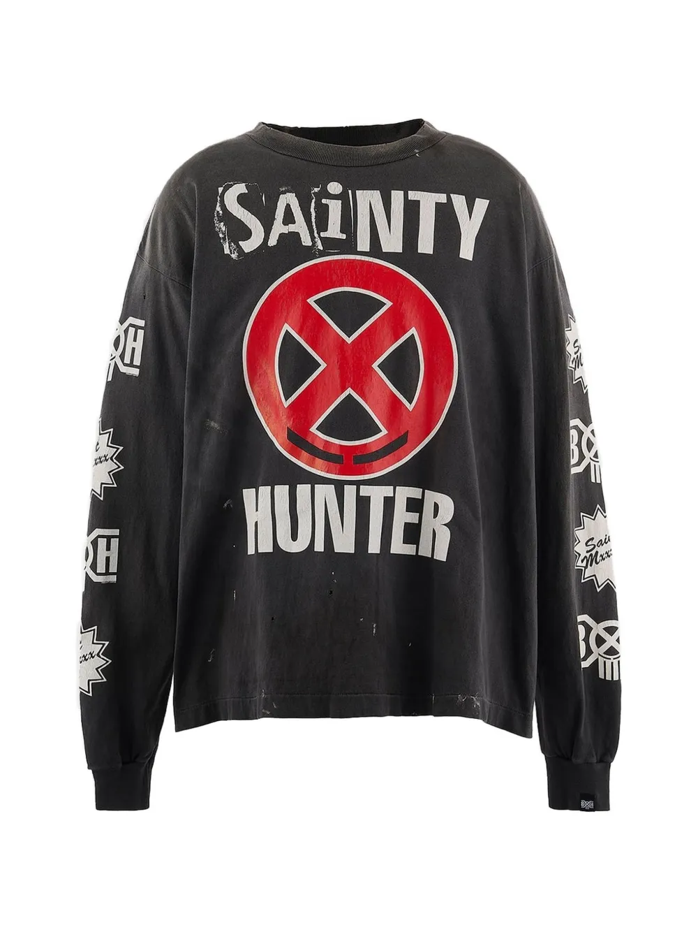 SAINT MXXXXXX × BOUNTY HUNTER Sainty Hunter long-sleeve T-shirt - Nero