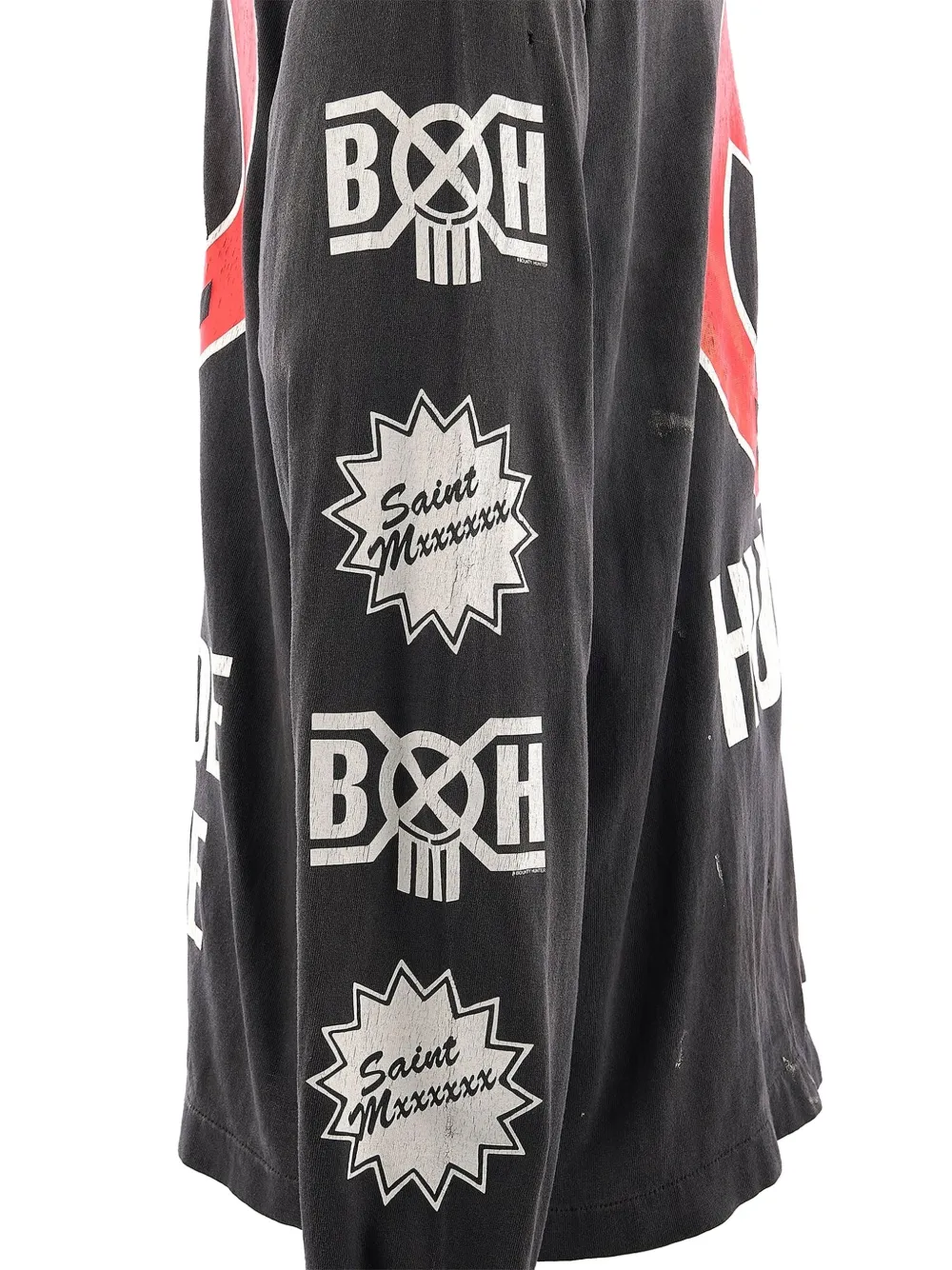 SAINT MXXXXXX × BOUNTY HUNTER Sainty Hunter long-sleeve T-shirt Zwart