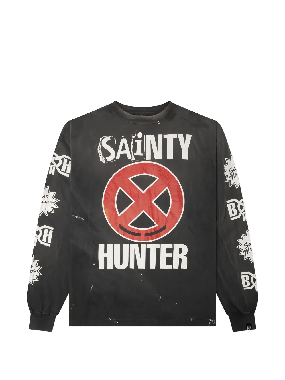 SAINT MXXXXXX × BOUNTY HUNTER Sainty Hunter long-sleeve T-shirt - Nero