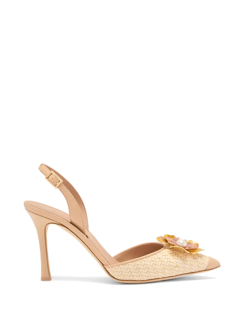 Malone Souliers Pumps Sarah con cinturino posteriore - Toni neutri