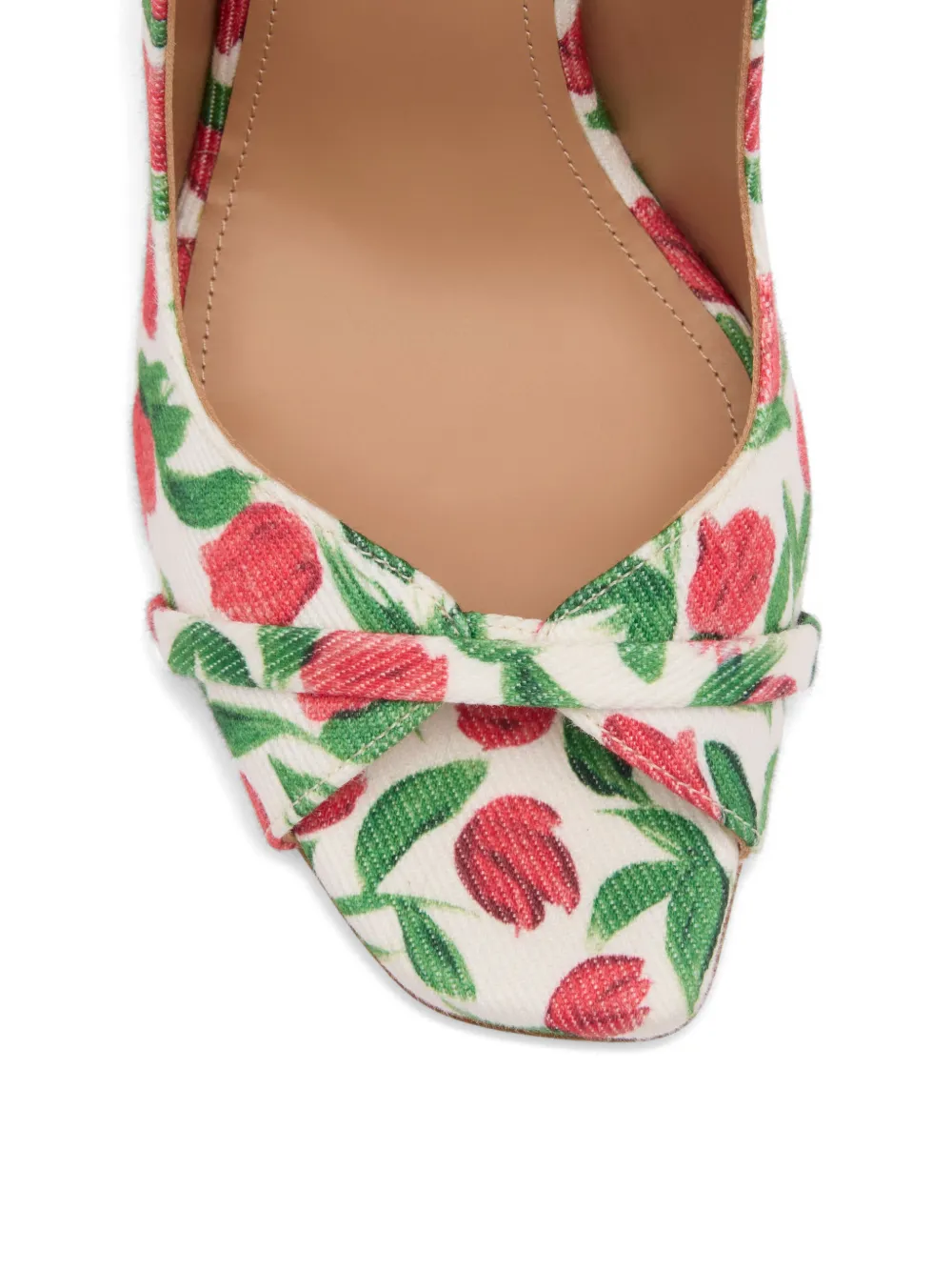 Malone Souliers Sandalen met tulpprint Wit