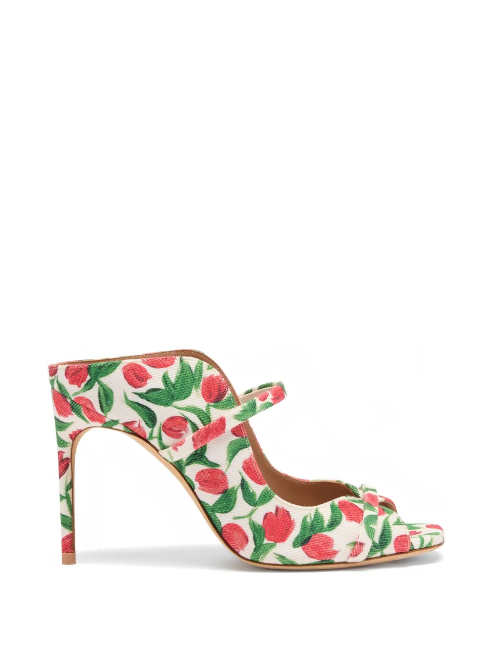 Malone Souliers Sandalen met tulpprint Wit
