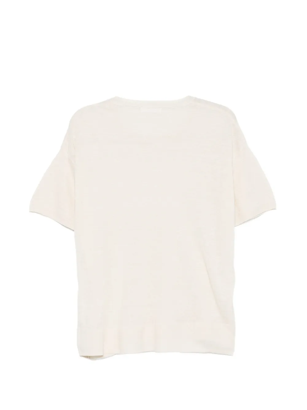Majestic Filatures T-shirt met ronde hals Beige