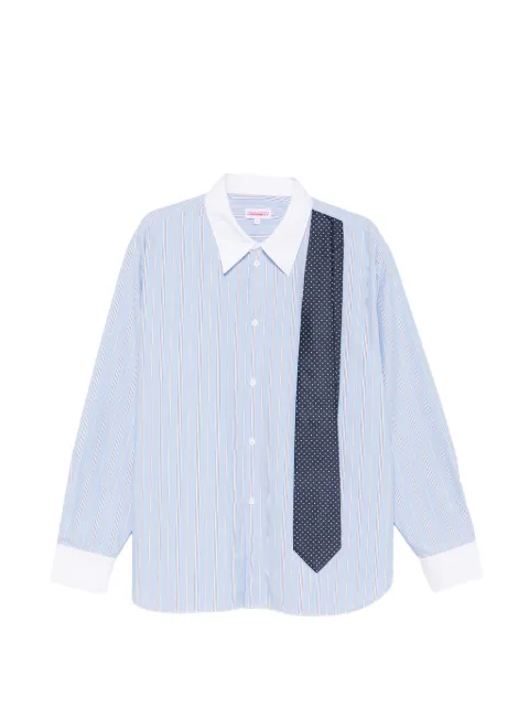 Charles Jeffrey Loverboy striped tie shirt