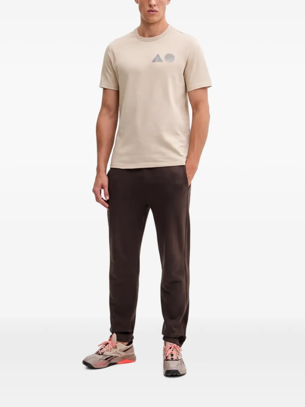BOGNER Fire+ice Print Crew-neck T-shirt in Neutrals, view 2