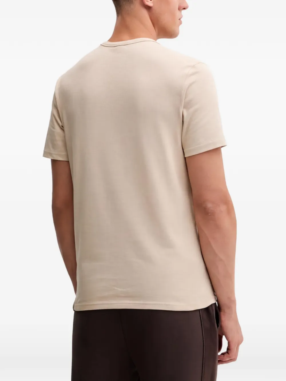 BOGNER Fire+ice Print Crew-neck T-shirt in Neutrals, view 3