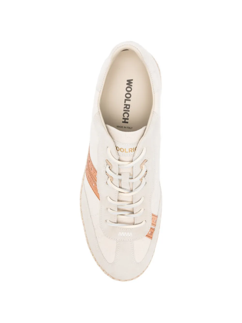 Woolrich striped sneakers Beige