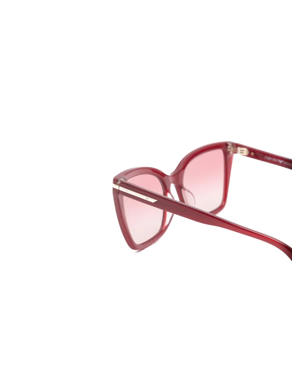 Emporio Armani Zonnebril met vierkant montuur Rood