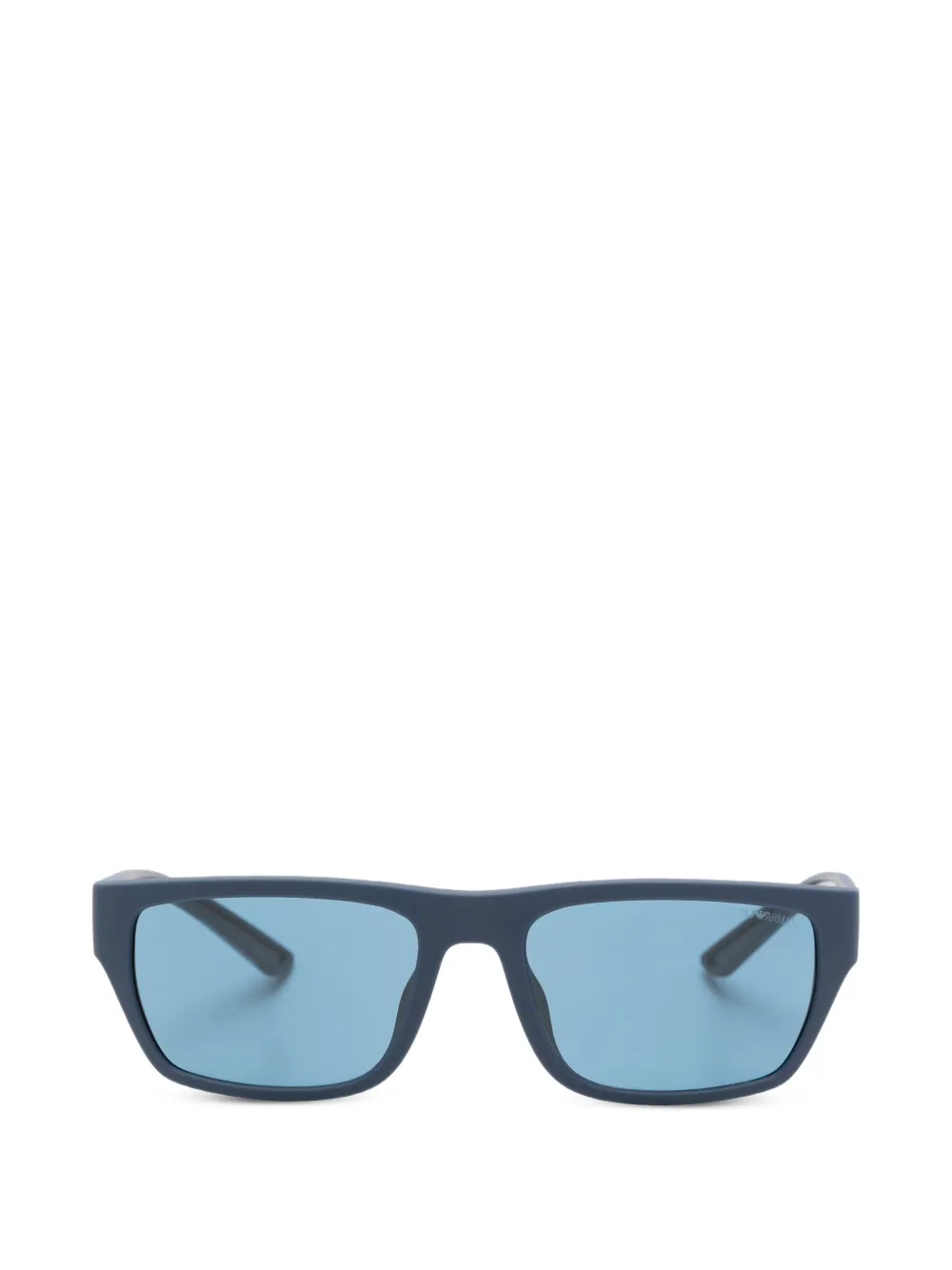 Emporio Armani rectangle-frame sunglasses - Blu