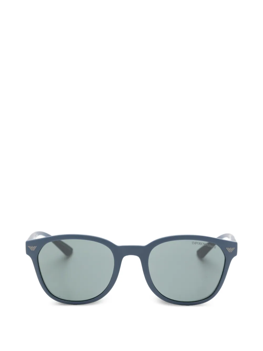Emporio Armani oval-frame sunglasses - Blu