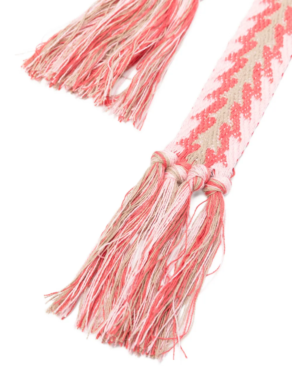  Pierre-louis Mascia Tassel Patterned Belt - Pink 