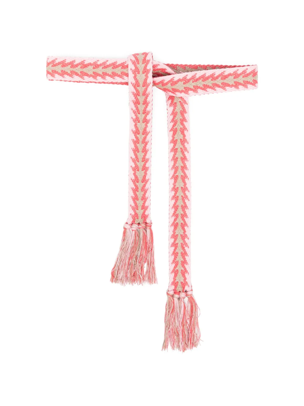 Pierre-Louis Mascia tassel patterned belt - Rosa