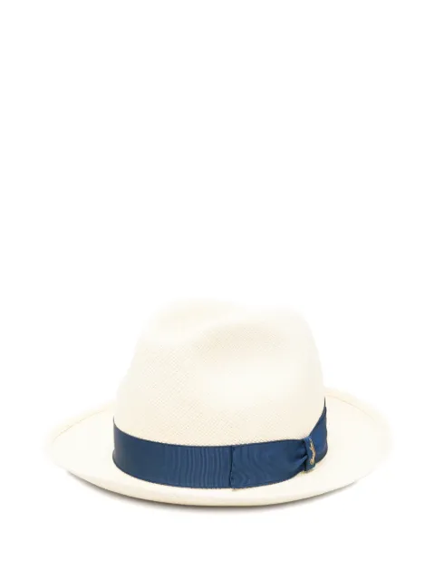 Borsalino ribbon straw hat