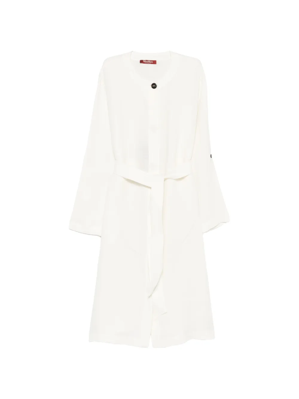 Max Mara belted midi dress - Bianco