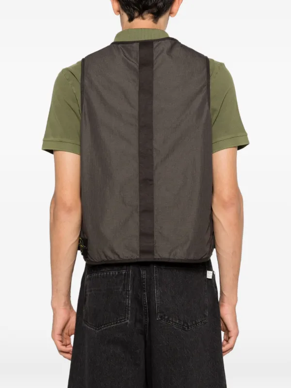 Stone Island ポケット ジップベスト | グレー | FARFETCH JP