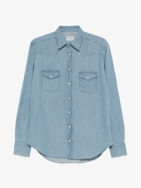 Drumohr buttoned chest-pocket shirt
