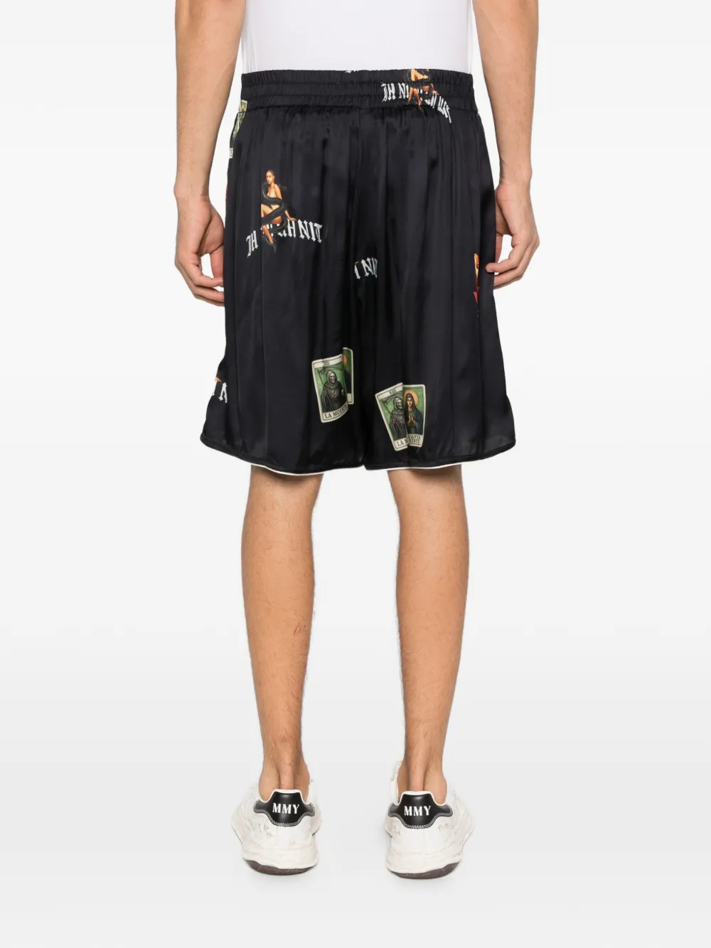 Ih Nom Uh Nit Shorts met grafische print Zwart