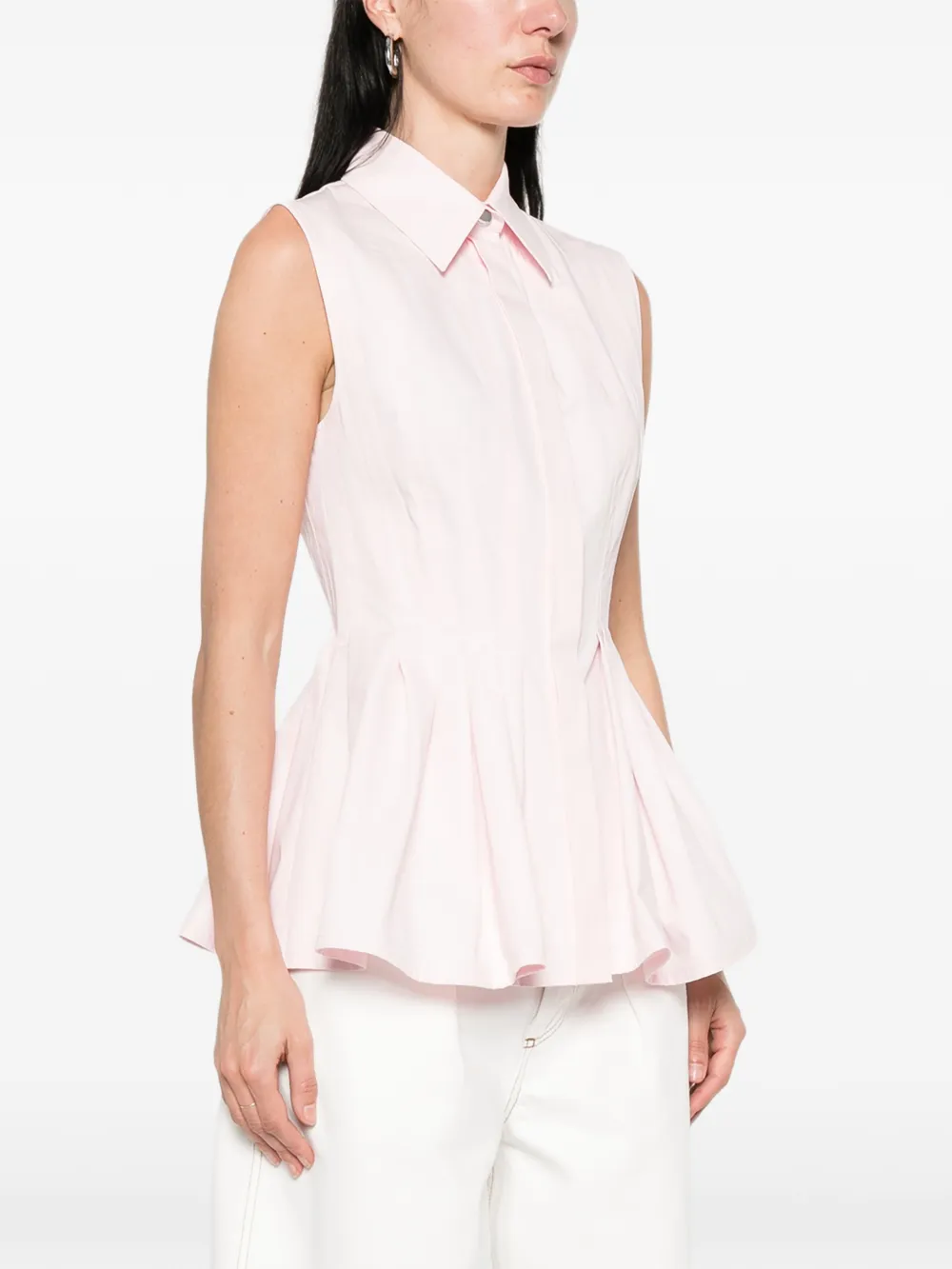 Sportmax Certosa geplooide blouse Roze