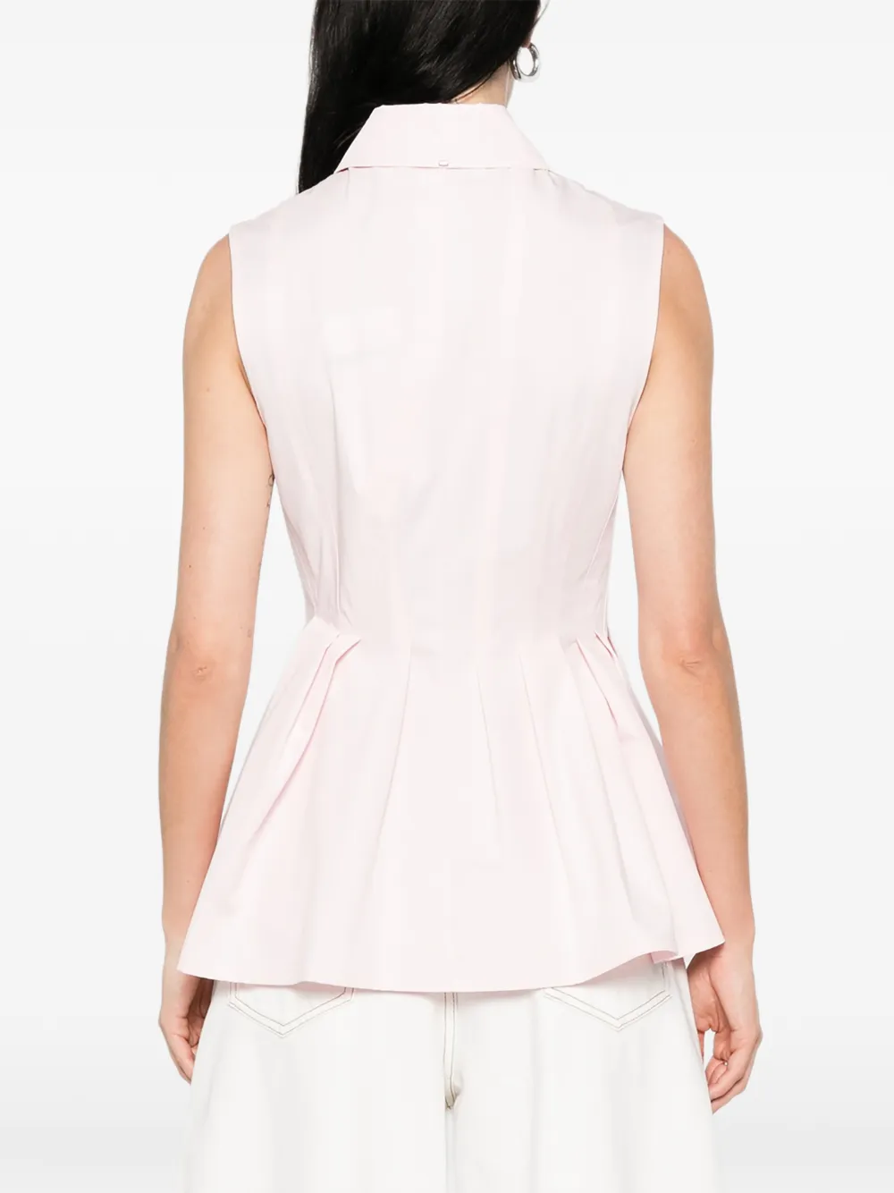 Sportmax Certosa geplooide blouse Roze