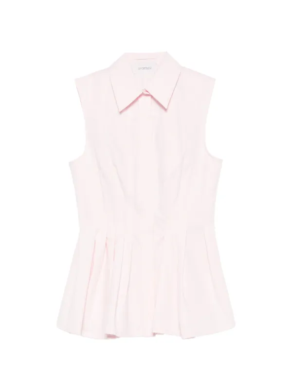Sportmax Certosa Pleated Shirt in Pink