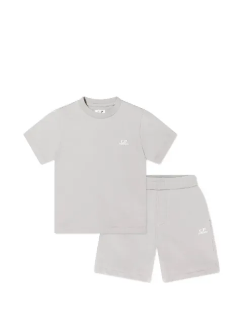C.P. Company Kids logo-print shorts set