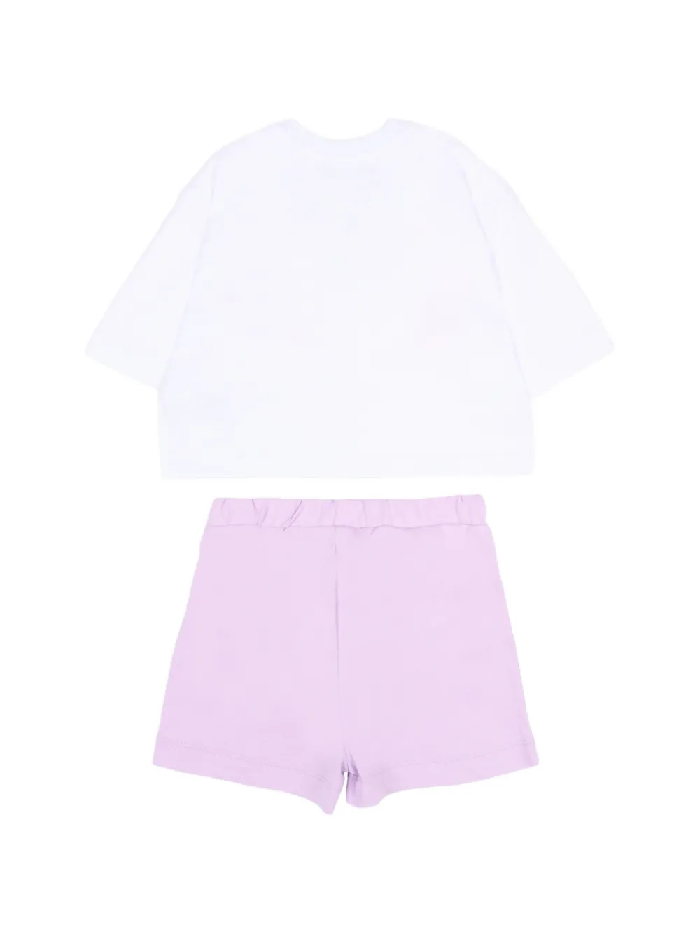 Barrow kids Shorts set met print Wit