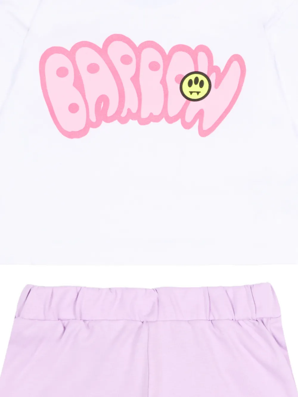 Barrow kids Shorts set met print Wit