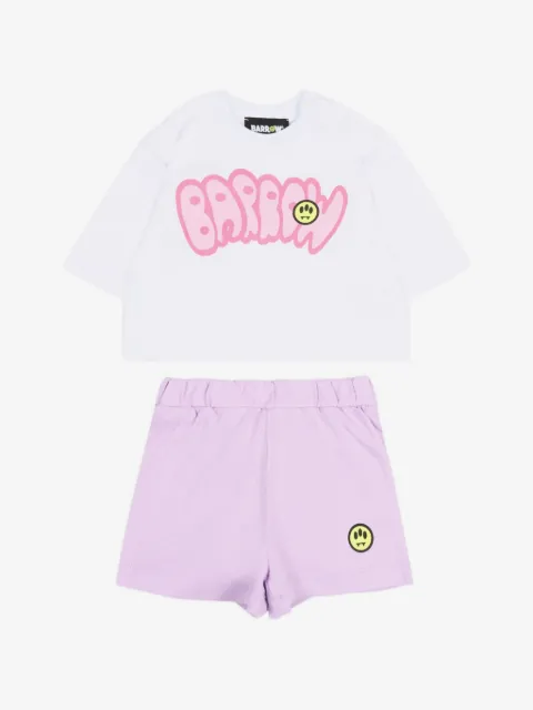 Barrow kids graphic-print shorts set
