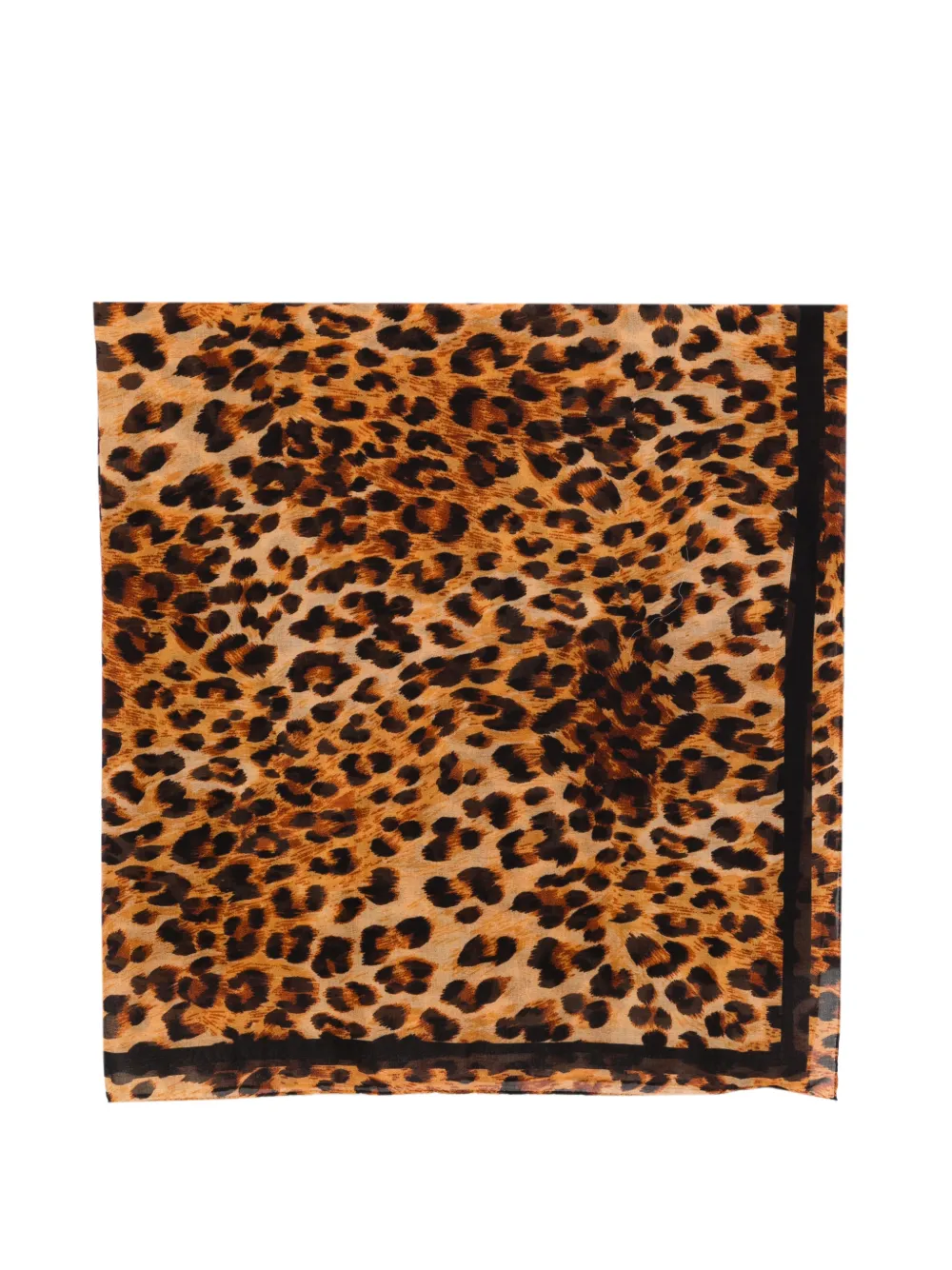 Destin leopard-print scarf - Toni neutri