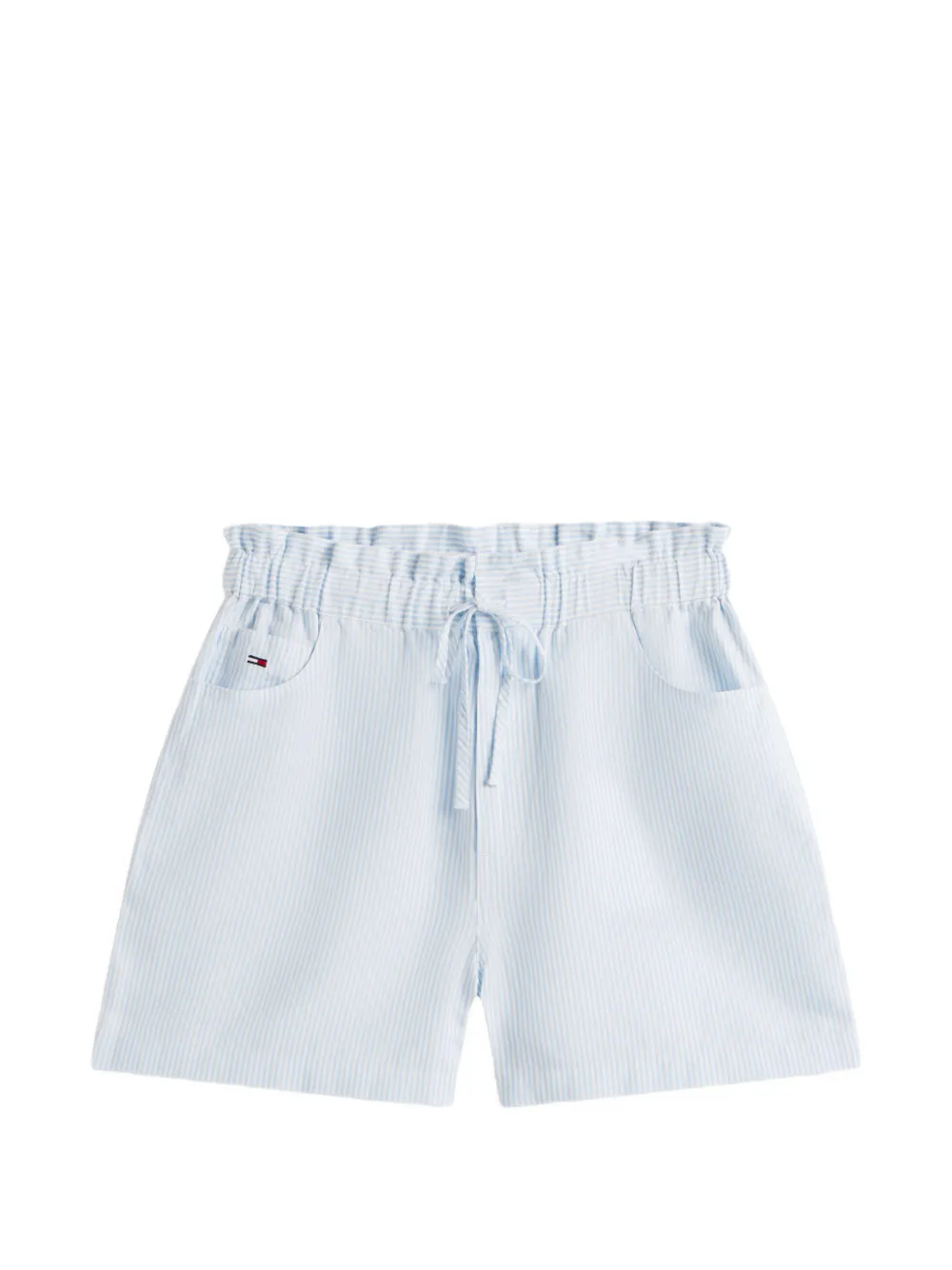 Tommy Hilfiger striped-pattern drawstring-fastening shorts - Blu