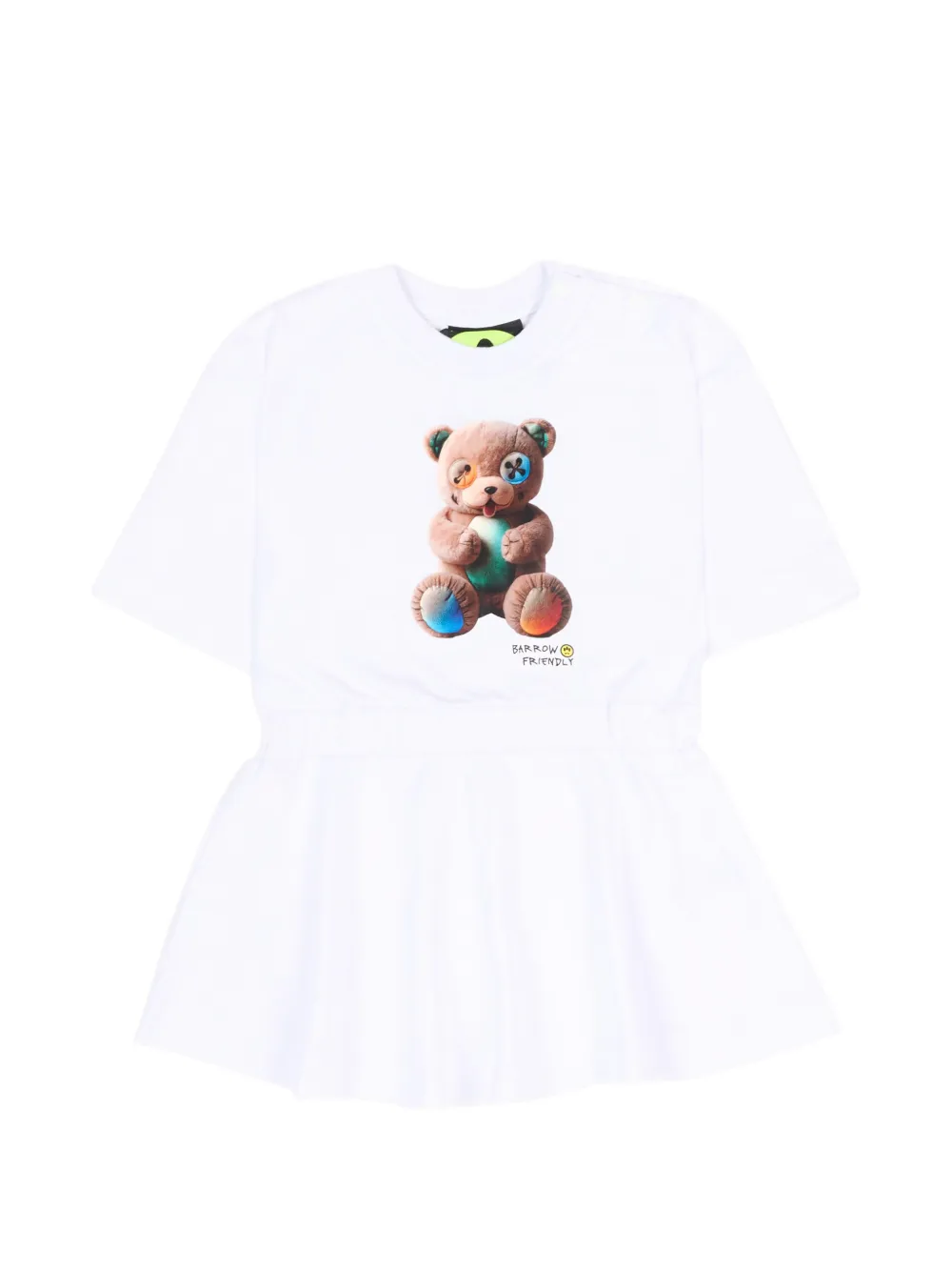 Barrow kids short-sleeve dress - White