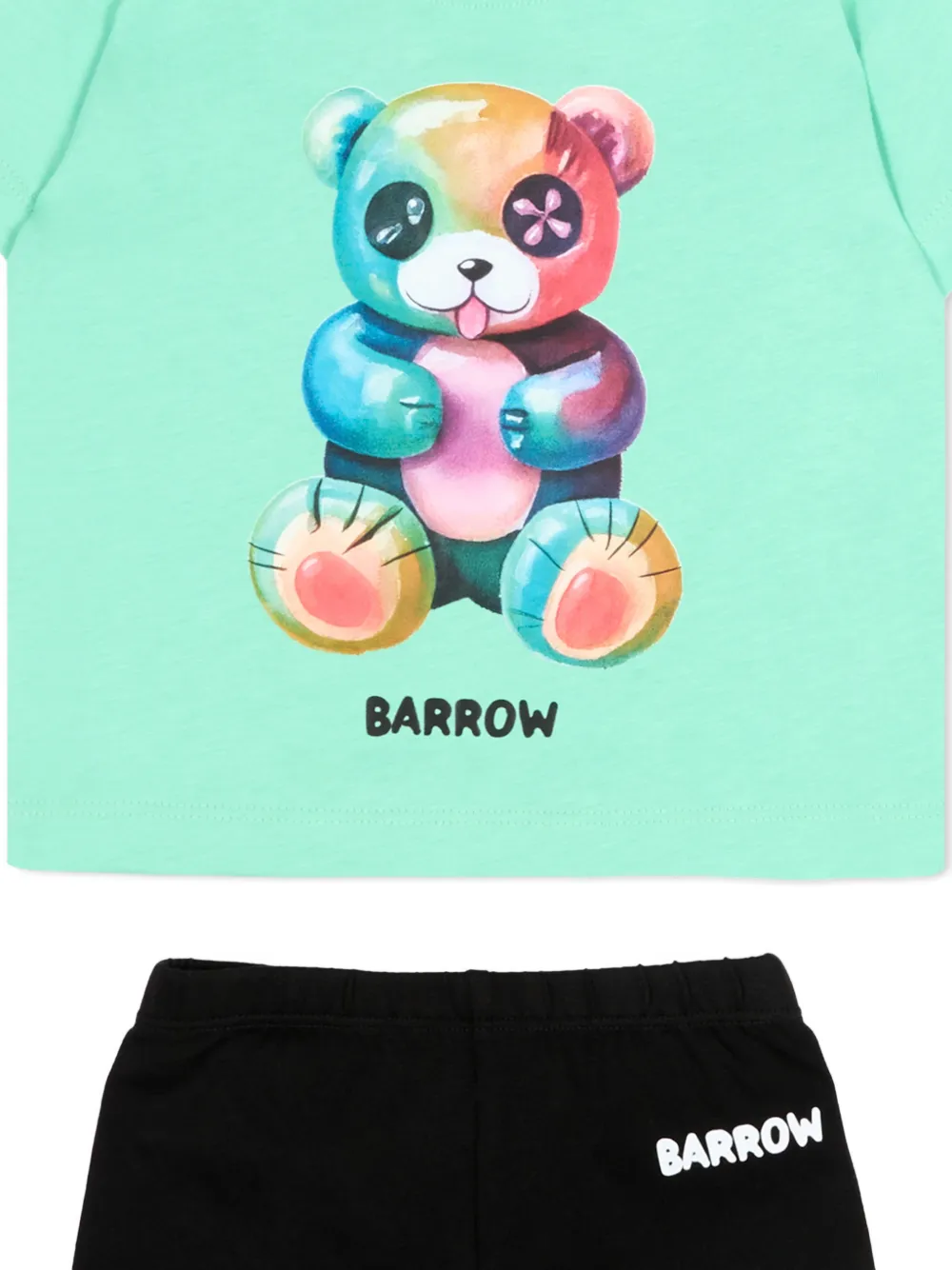 Barrow kids Shorts set met print Groen