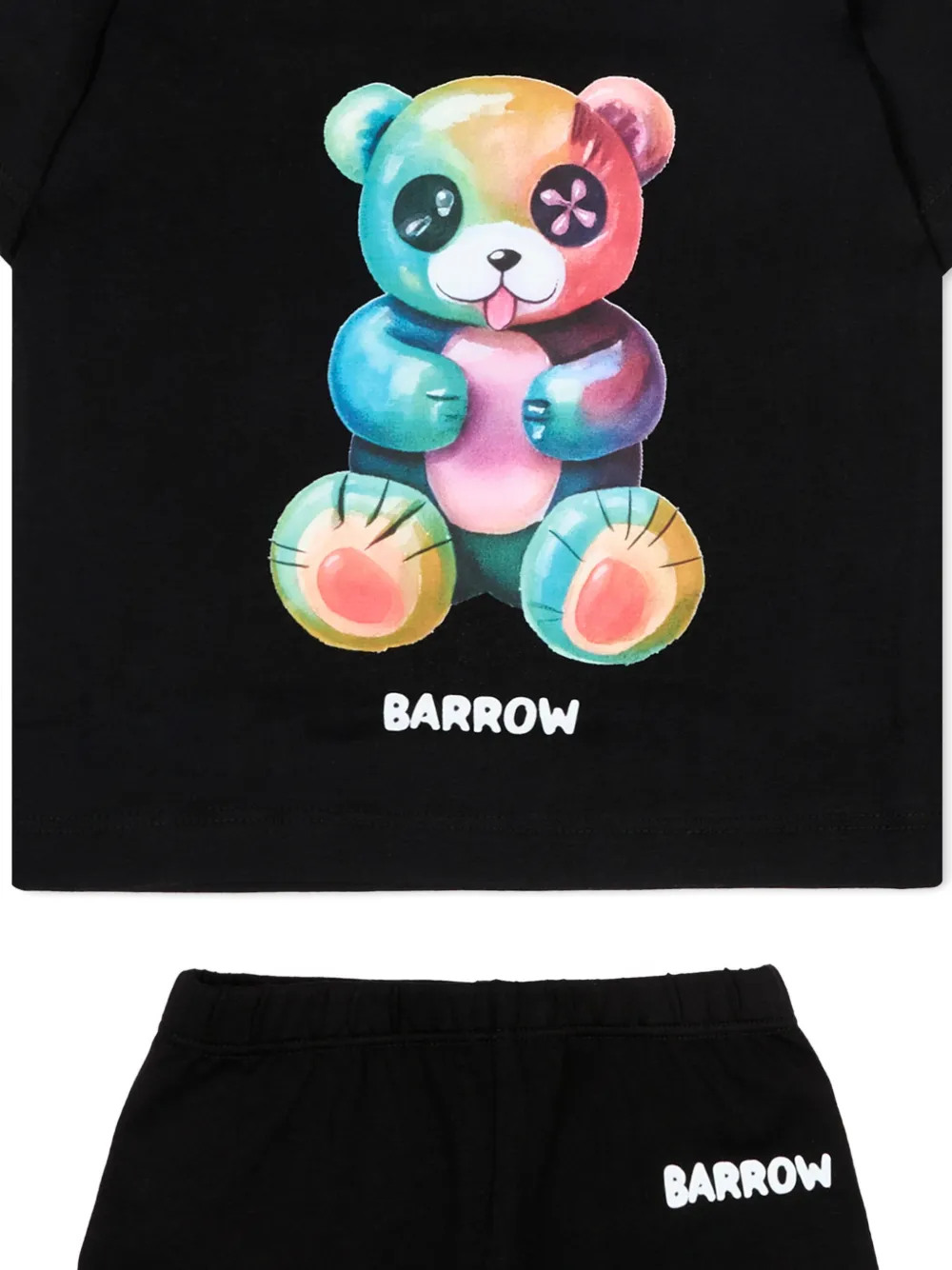Barrow kids Shorts set met print Zwart