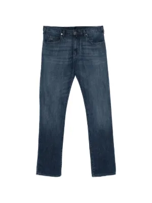 Emporio Armani Straight Leg Denim Jeans | Blue | FARFETCH