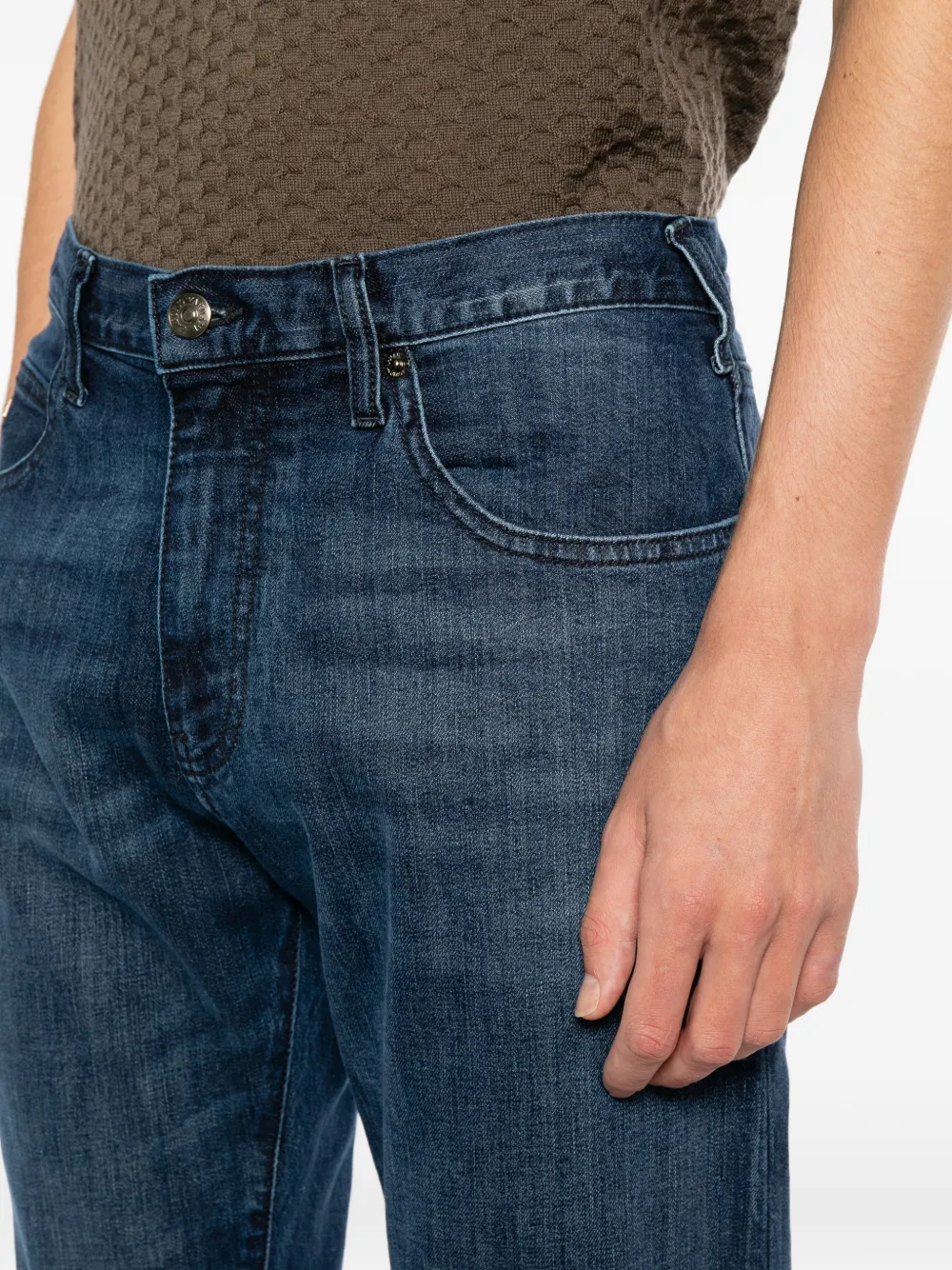 Emporio Armani Straight jeans Blauw