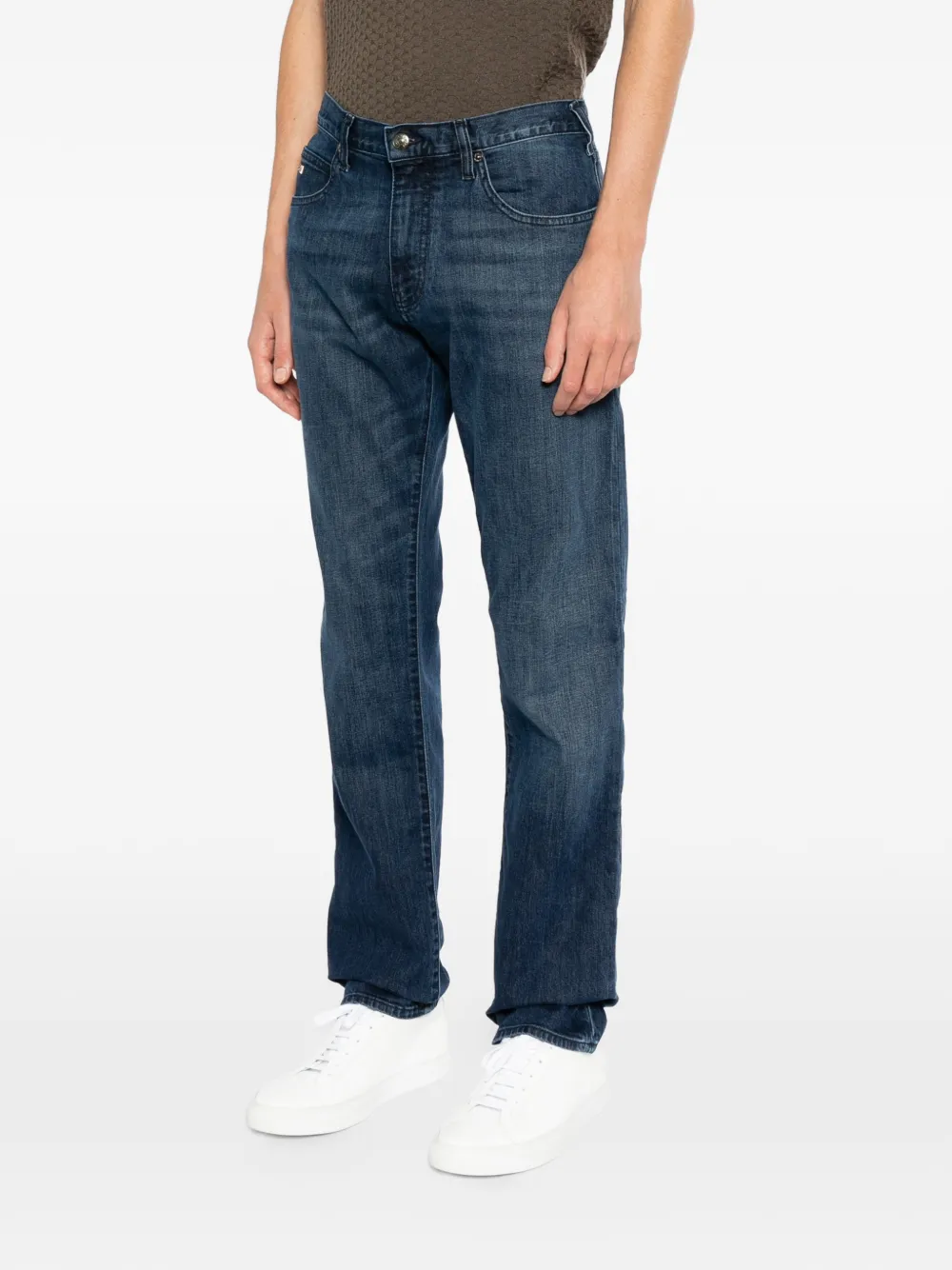 Emporio Armani Straight jeans Blauw