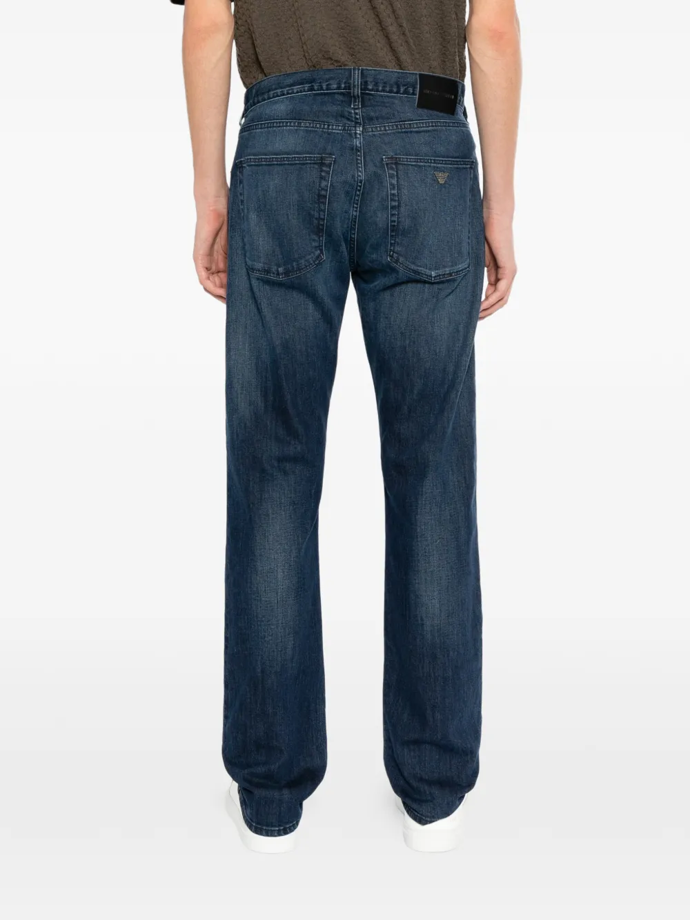 Emporio Armani Straight jeans Blauw