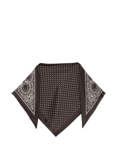 Destin polka dot patterned scarf