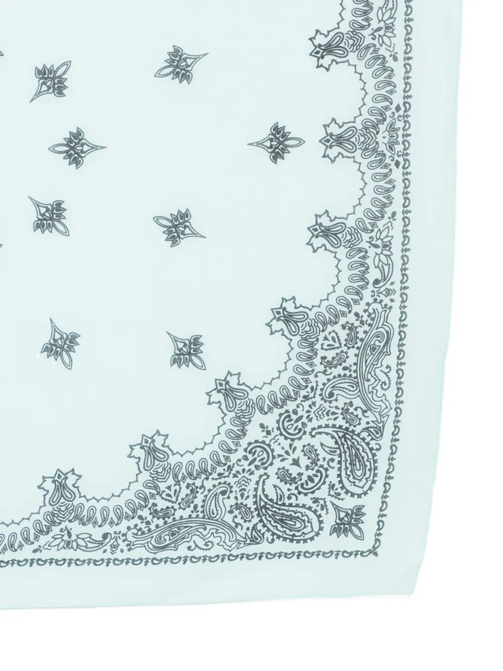  Destin Cot Carre Paisley Scarf - Blue 