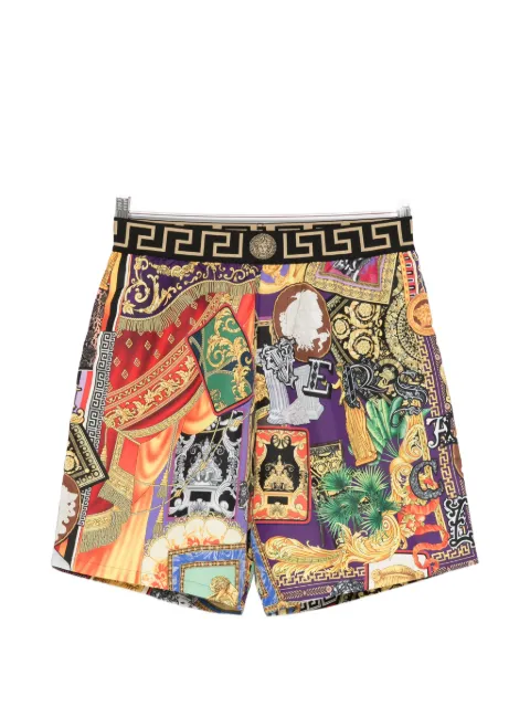 Versace baroque-print swim shorts