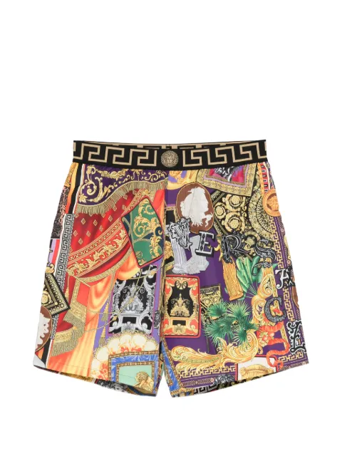 Versace baroque-print swim shorts