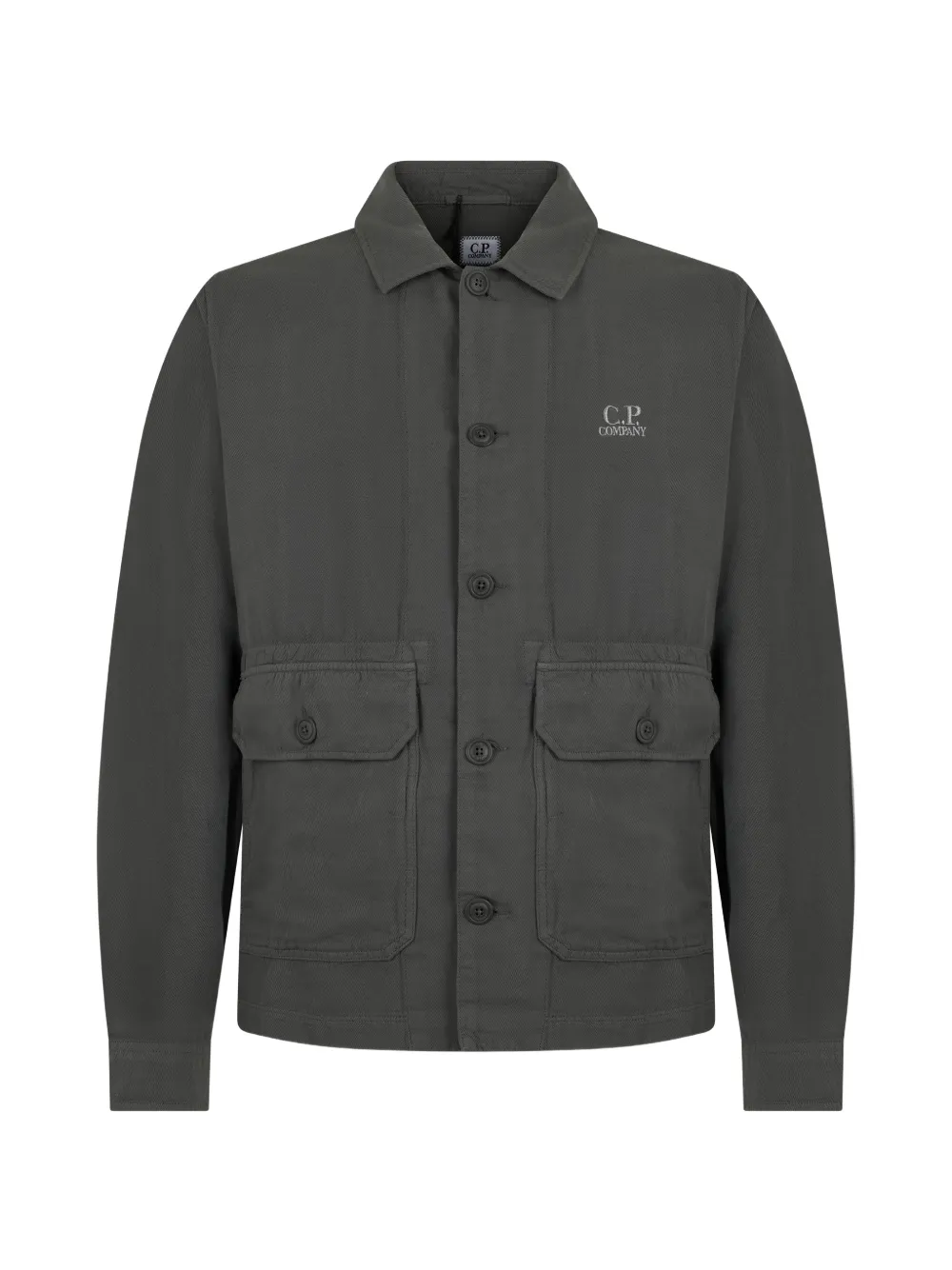 C.P. Company flap-pocket button overshirt - Grigio