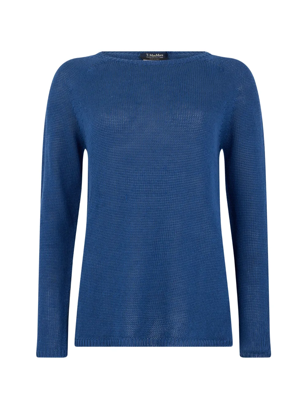 'S Max Mara boat-neck long-sleeves top - Blu