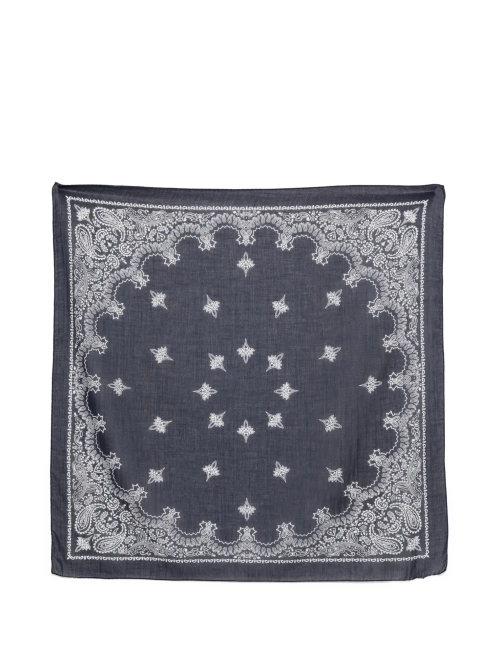 Destin Cot Carre paisley patterned scarf - Blu