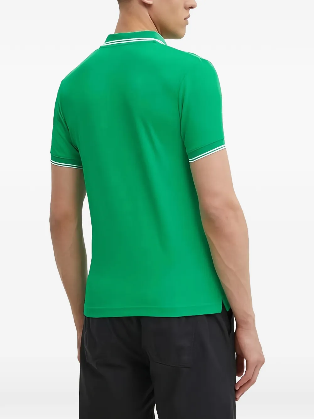 Helly Hansen Poloshirt met gestreepte afwerking Groen