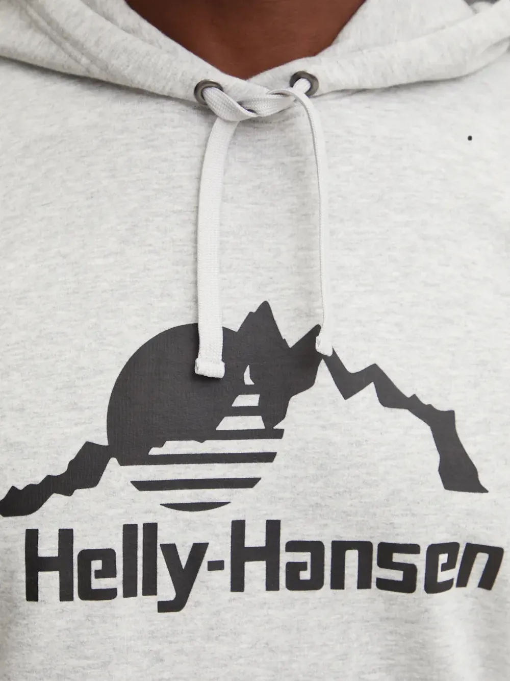 Helly Hansen logo-print hoodie Grijs